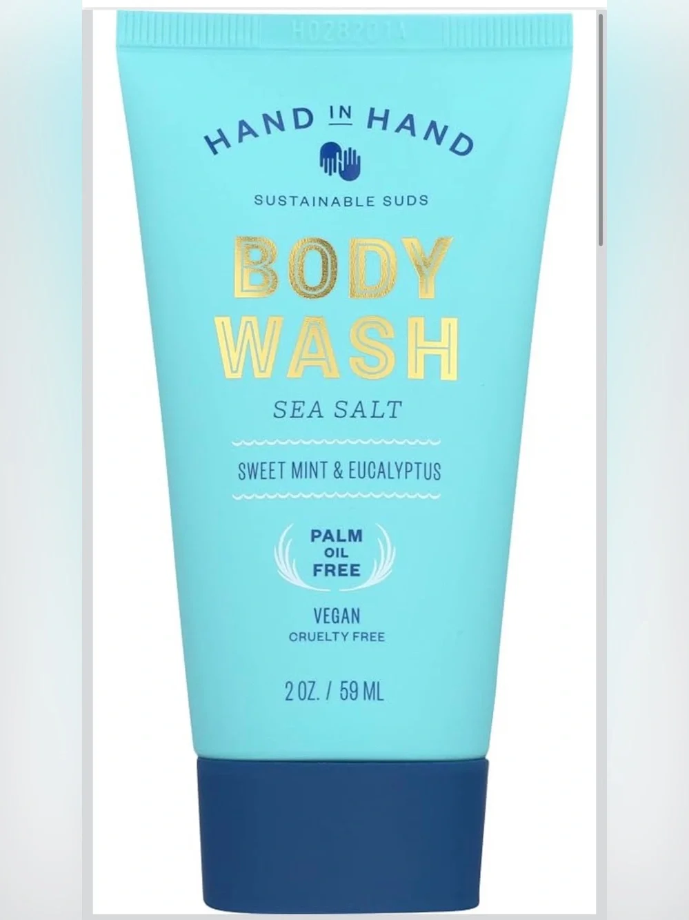Set of 3-Hand in Hand Body Wash Sea Salt Sweet Mint & Eucalyptus 2oz. /each-NEW